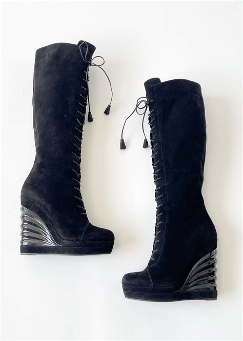 ysl skincare boots|ysl platform boots.